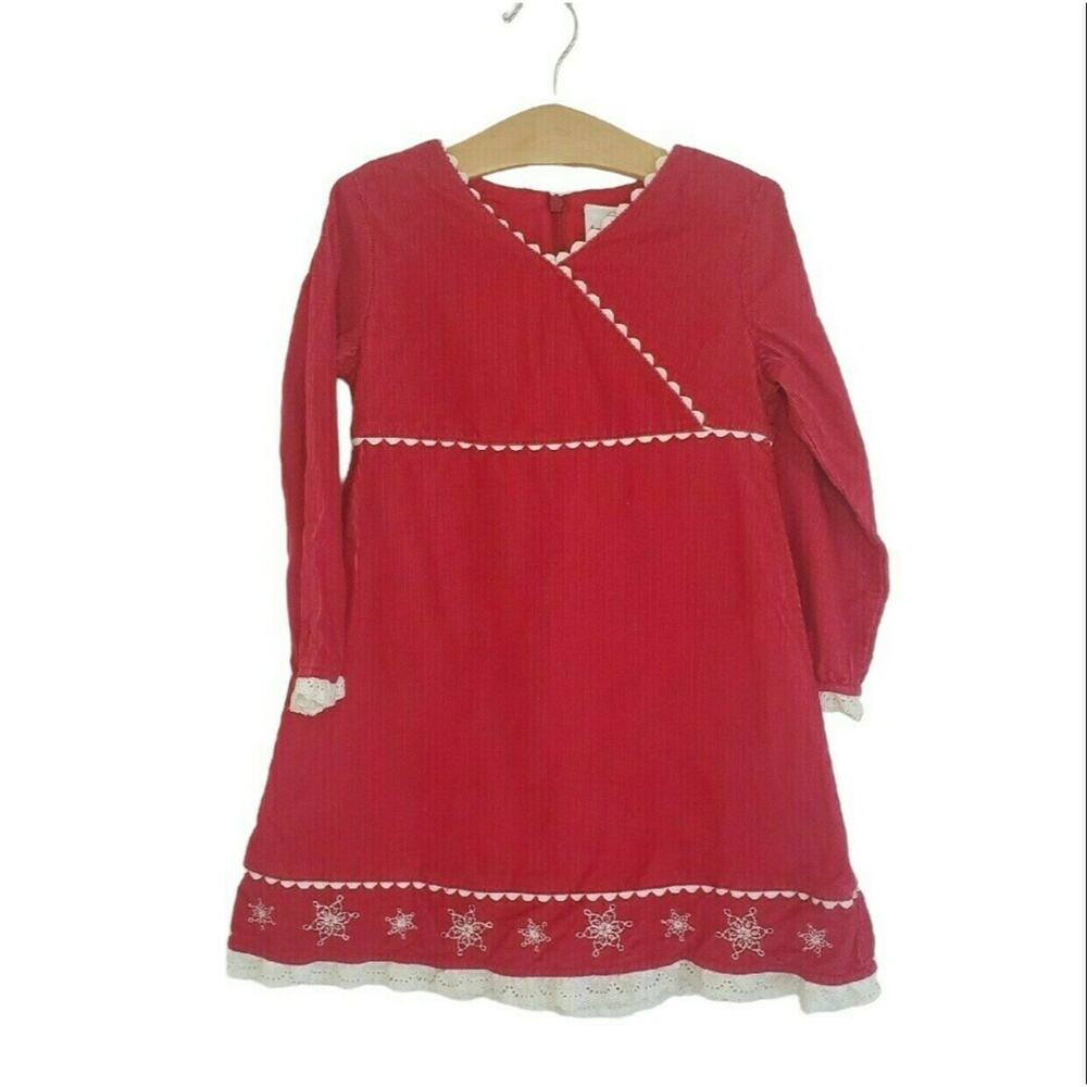 Hanna Andersson Red Corduroy Holiday Dress